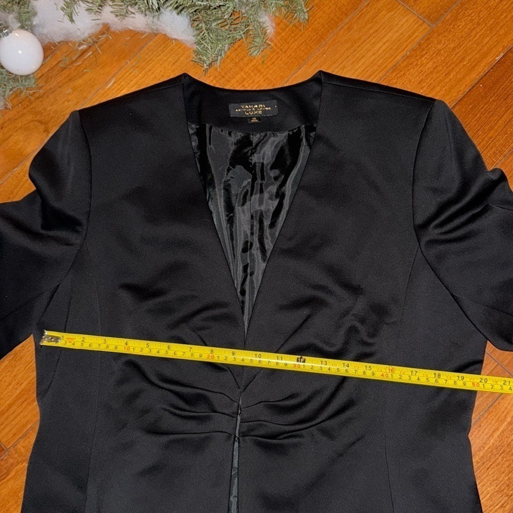 NWT Tahari Luxe jacket blazer feather cuff midi skirt suit set coord size 18 - Picture 5 of 10